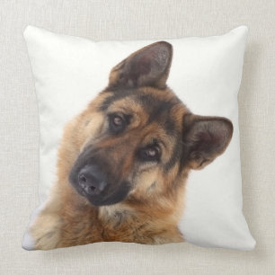 Coussin Portrait amusant et adorable de berger allemand