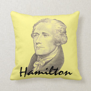 Coussin Portrait d'Alexander Hamilton