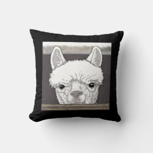 Coussin Portrait d'Alpaca