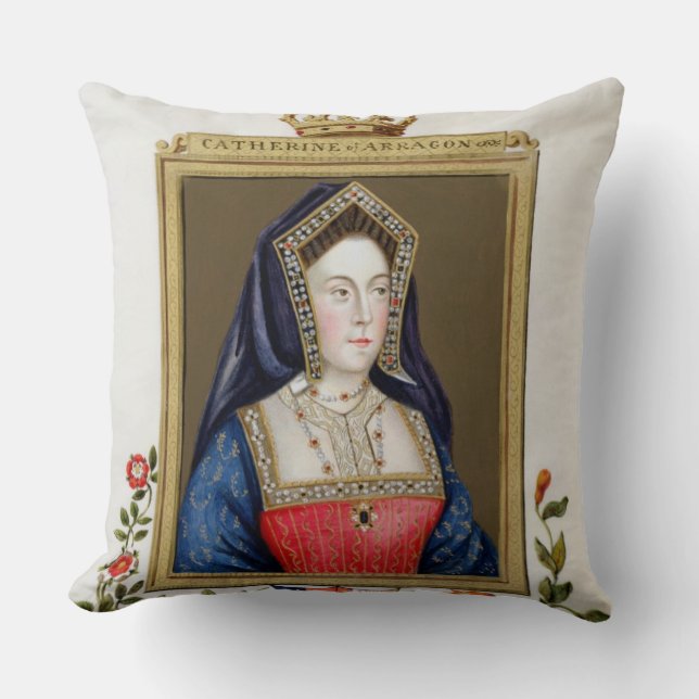 Coussin Portrait de Catherine d'Aragon (1485-1536) ęrs Qu (Recto)
