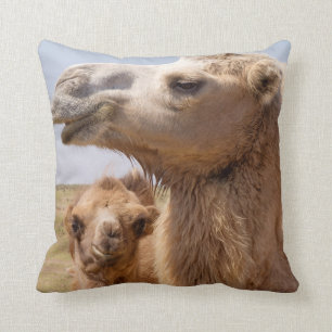 Coussin Portrait de chameau bactrien