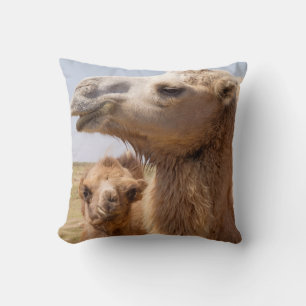 Coussin Portrait de chameau de Bactriane