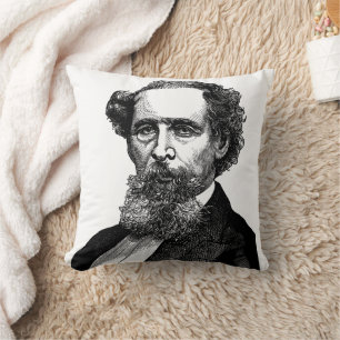 Coussin Portrait de Charles Dickens