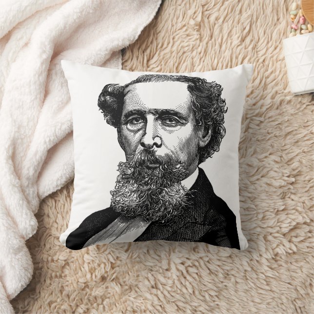 Coussin Portrait de Charles Dickens (Couverture)