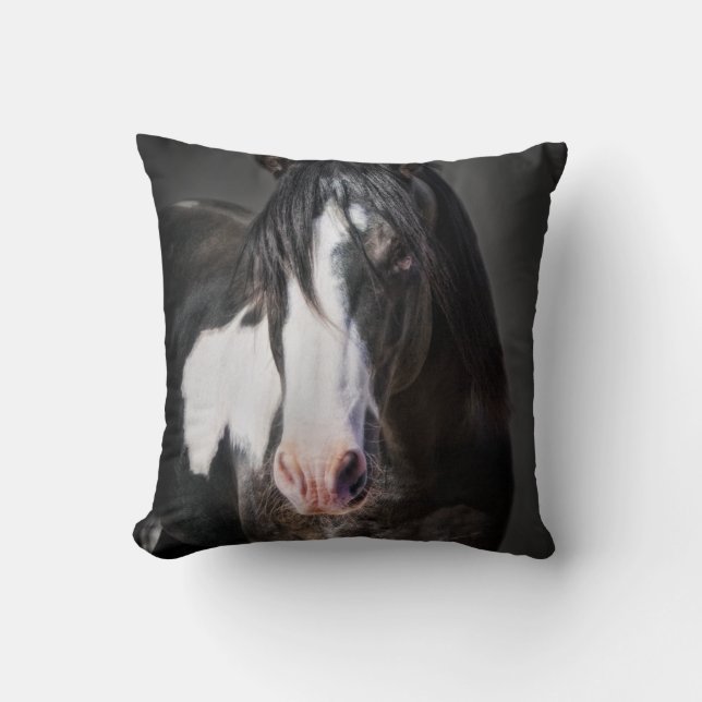 Coussin Portrait de cheval II (Recto)