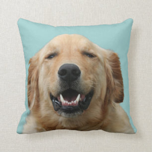 Coussin Portrait de chien de golden retriever