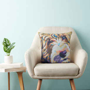 Coussin Portrait de chien personnalisé - Animal de compagn