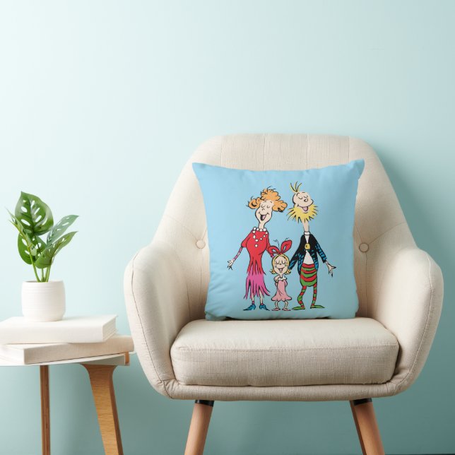 Coussin Portrait de famille de Cindy Lou Who (Chaise)