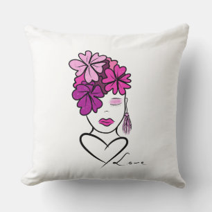 Coussin Portrait de femme