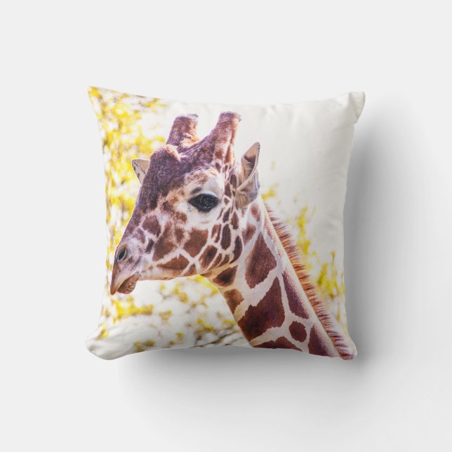 Coussin Portrait de Giraffe (Recto)