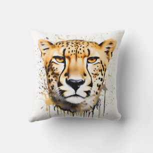 Coussin portrait de guépard