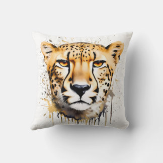 Coussin portrait de guépard
