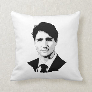 Coussin Portrait de Justin Trudeau