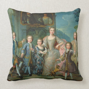 Coussin Portrait de la famille du duc de Valentinois