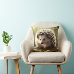 Coussin Portrait de la faune de Baby Hedgehog