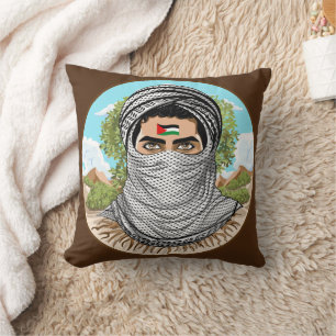 Coussin Portrait de la Liberté palestinienne