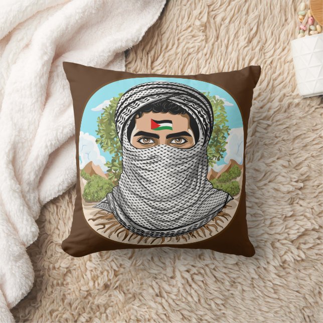 Coussin Portrait de la Liberté palestinienne (Couverture)