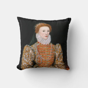 Coussin Portrait de la reine Élisabeth Ier d'Angleterre