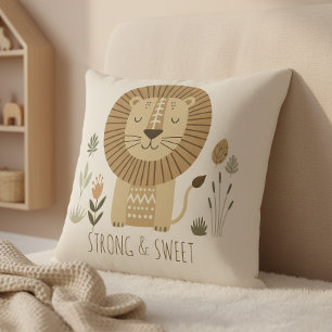 Coussin Portrait de lion Safari Ivoire ID1264