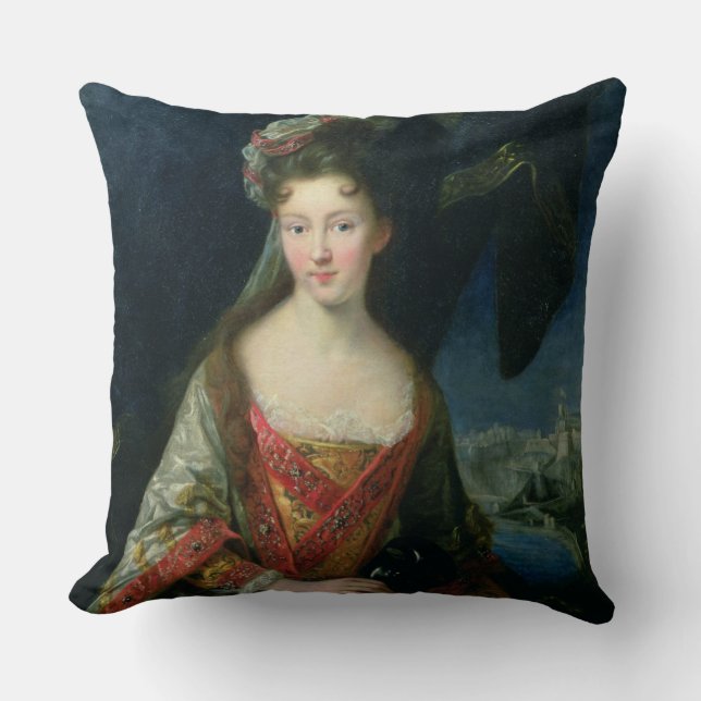 Coussin Portrait de Louise-Hippolyte (1687-1731), (Recto)