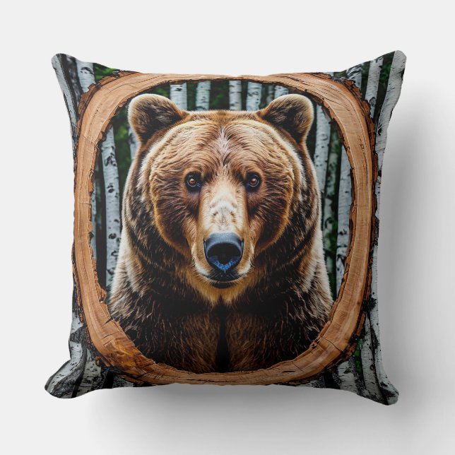 Coussin Portrait de l'ours (Recto)