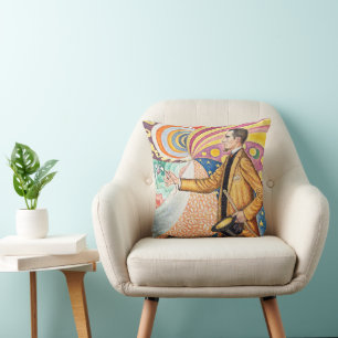 Coussin Portrait de M. Félix Fénéon en 1890 par Paul Signa