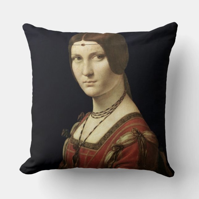 Coussin Portrait de Madame de la cour de Milan (Recto)