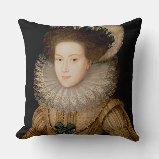 Coussin Portrait de Madame, probablement reine de Mary des (Recto)