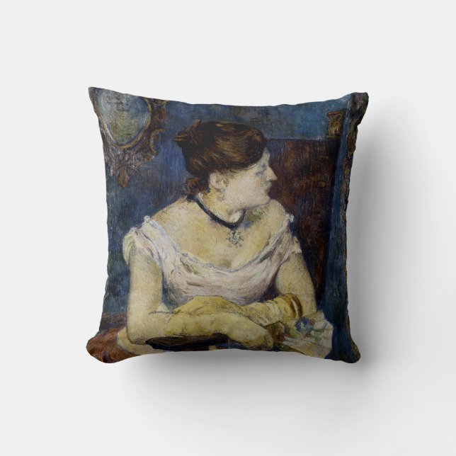 Coussin Portrait de Mette Gaugin, La Femme Artiste (Recto)