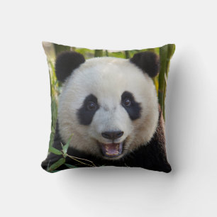 Coussin Portrait de Panda Souriant
