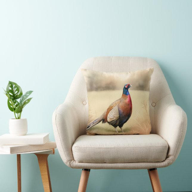 Coussin Portrait De Phéasé En Pré D'Or (Chaise)