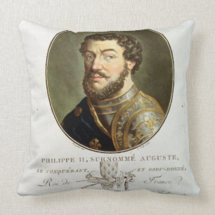 Coussin Portrait de Philip II, appelé Augustus, roi de