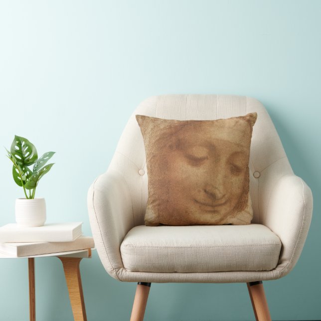 Coussin Portrait de sainte Anne, étude de Léonard de Vinci (Chaise)