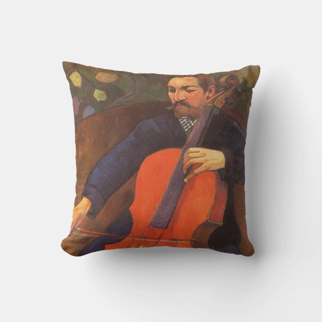 Coussin Portrait de Schneklud Joueur par Paul Gauguin (Recto)