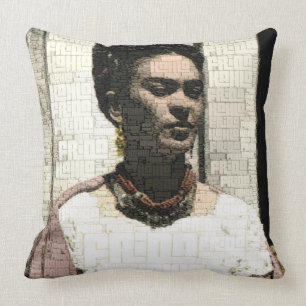 Coussin Portrait de textile de Frida Kahlo