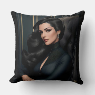 Coussin Portrait de Tressa Straninski par Xzendor7