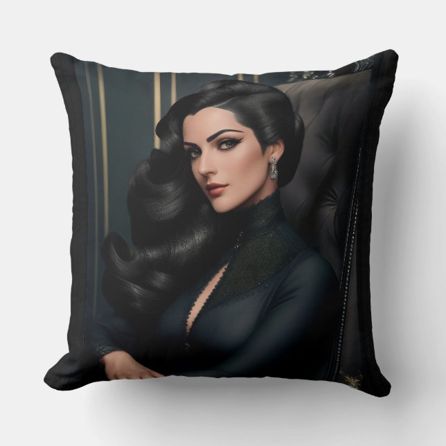 Coussin Portrait de Tressa Straninski par Xzendor7 (Recto)