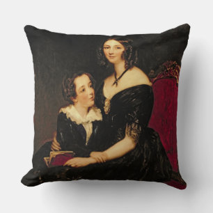 Coussin Portrait d'Eliza Boardman et son fils, Robert, 18