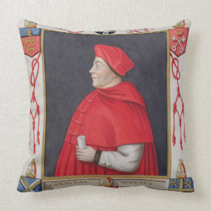 Coussin Portrait du cardinal a de Thomas Wolsey
