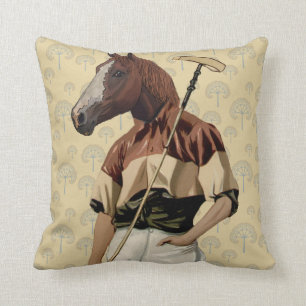 Coussin Portrait du cheval Polo