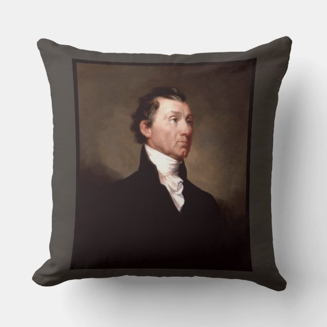 Coussin Portrait du président américain James Monroe (Recto)