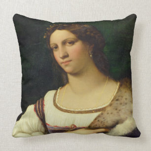 Coussin Portrait d'une femme, 1512 (huile sur la toile)