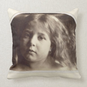 Coussin Portrait d'une jeune fille (copie d'albumen d'un