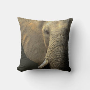 Coussin Portrait Elelphant