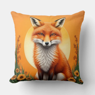 Coussin Portrait majestueux du renard