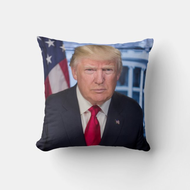 Coussin Portrait officiel de Donald Trump (Recto)