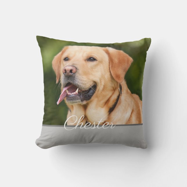 Coussin Portrait pour animal de compagnie personna (Recto)