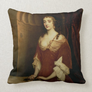 Coussin Portrait probable de Nell Gwynne (1650-87), mistre