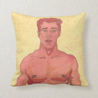 Coussin Portrait rouge