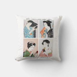 Coussin Portraits de femmes japonaises - Goyō Hashiguchi
